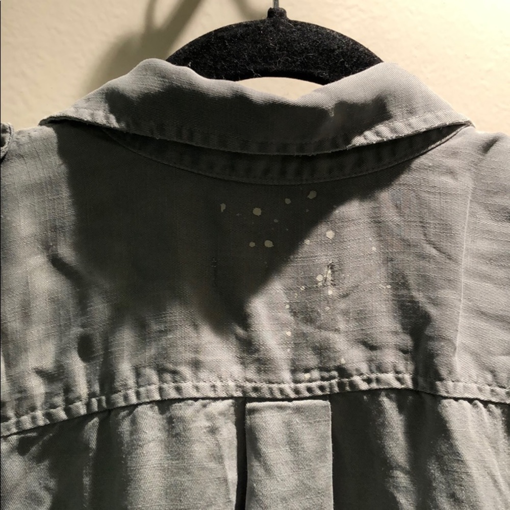 Painted Zara button up - Picture 5 of 7